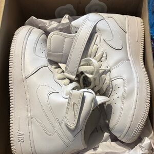 Nike Kids White High-Top Sneakers